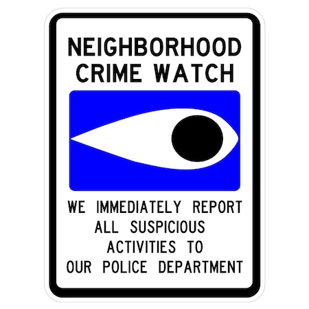 Sign Solutions Usa 24 in Height, 18 in Width, Aluminum, Vertical Rectangle DCS08HWT1824CUS00041